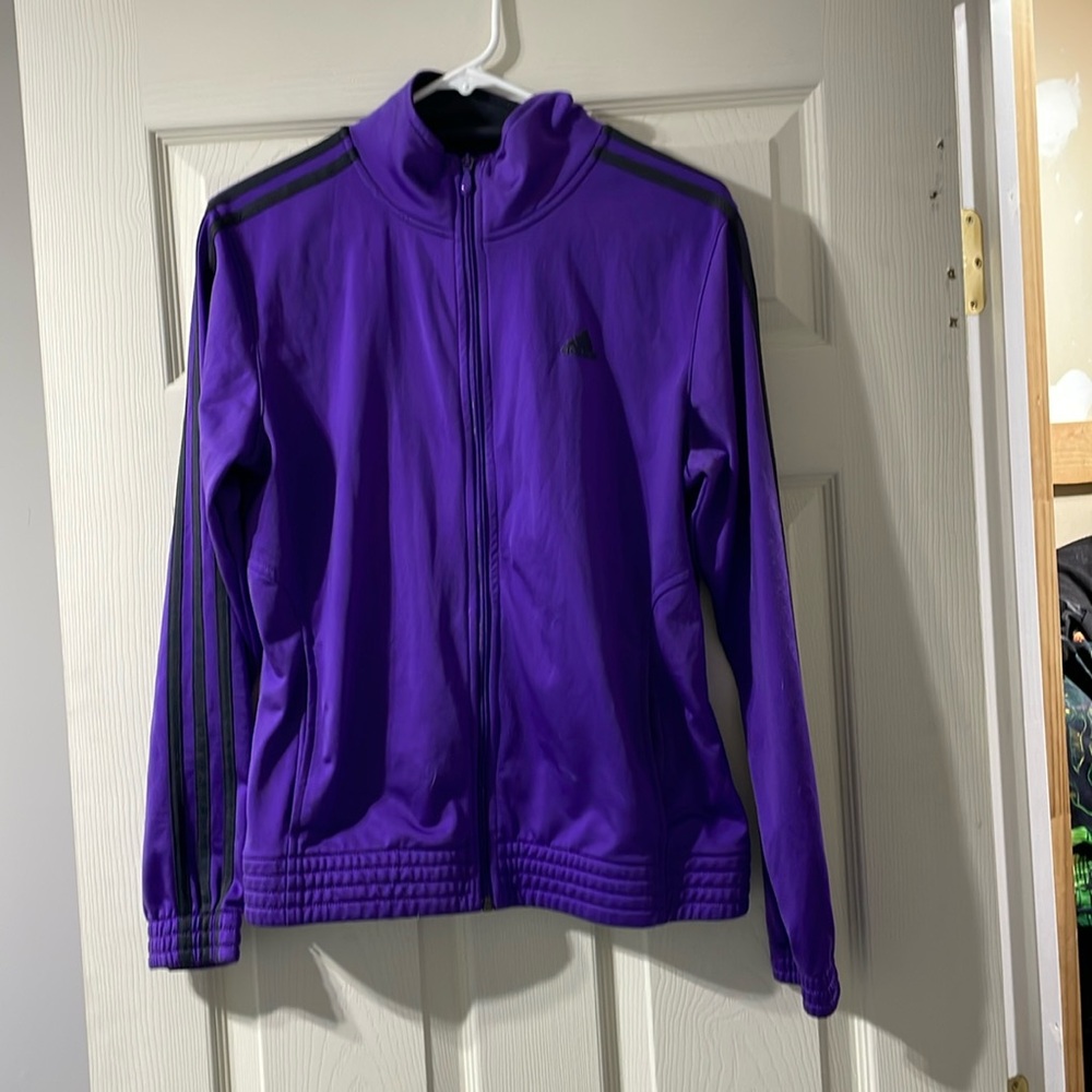 Adidas jacket purple